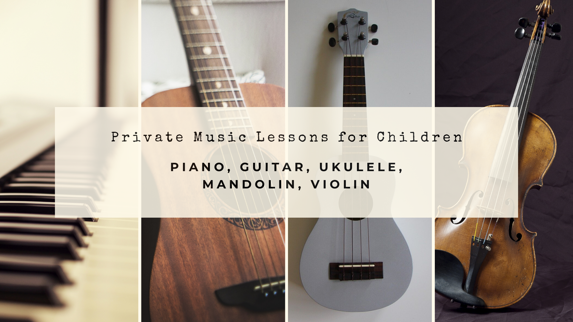 Private Music Lessons for Children
